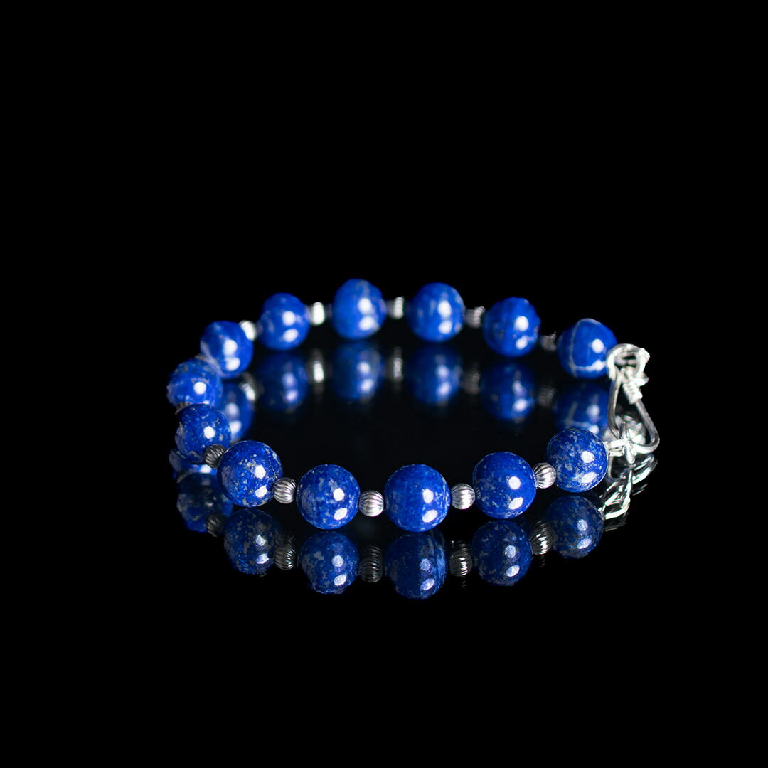 天然石ブレスレットカレンシルバーU...