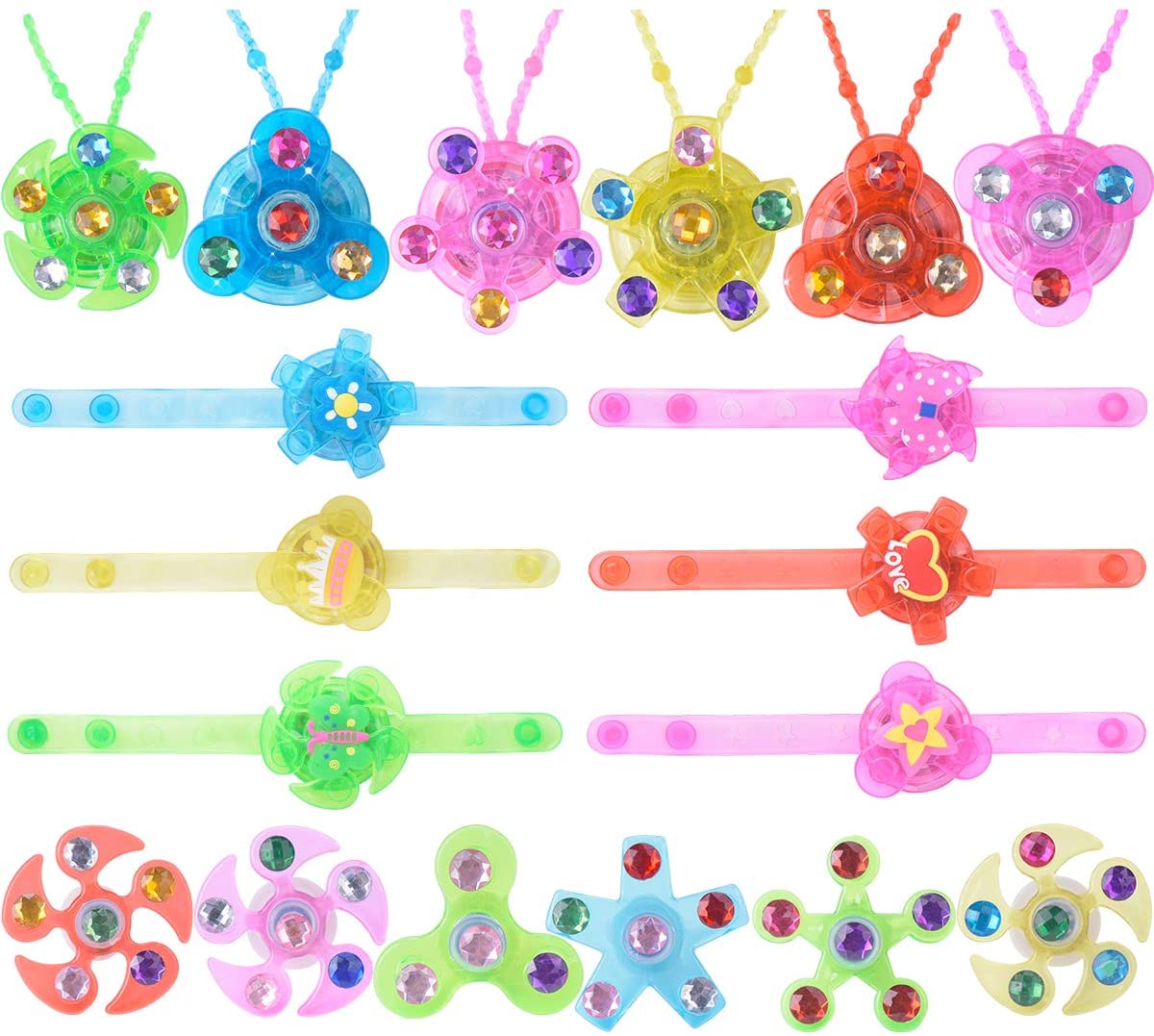 【半額 楽天スーパーSALE】 【楽天1位】 子供おもちゃ 光る指輪 18点豪華セット ブレスレット ...