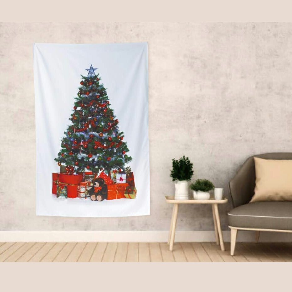 クリスマスツリー タペストリー クリスマス 飾り 壁掛け 室内装飾 部屋装飾品 雰囲気装飾 150×100cm 飾りクリスマスタペストリー イルミネーション