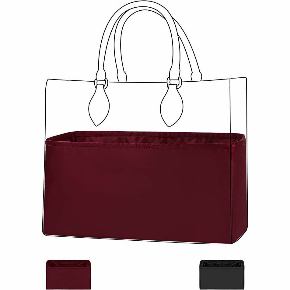 バッグインナーバッグ　バッグインバッグ　インナーバッグ　高級絹　高級サテン　トートバッグ用LV onthego Bags対応