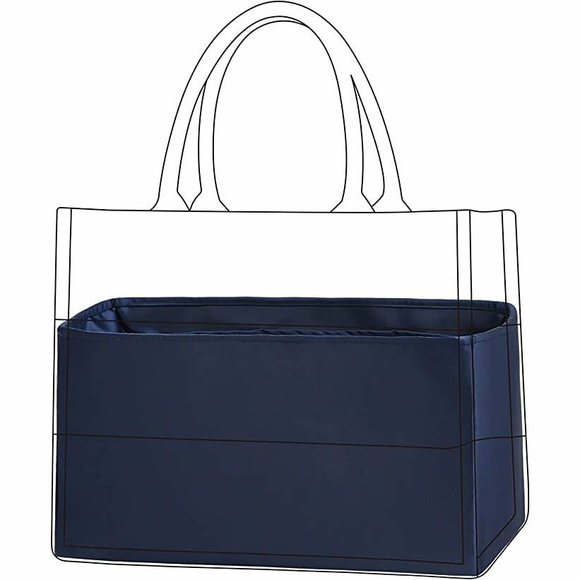 Rakuten - バッグインナーバッグ　バッグインバッグ　インナーバッグ　高級絹　高級サテン　トートバッグ用DIORBooktote Bags対応 バッグ 内部 底 汚れ防止 PaBin