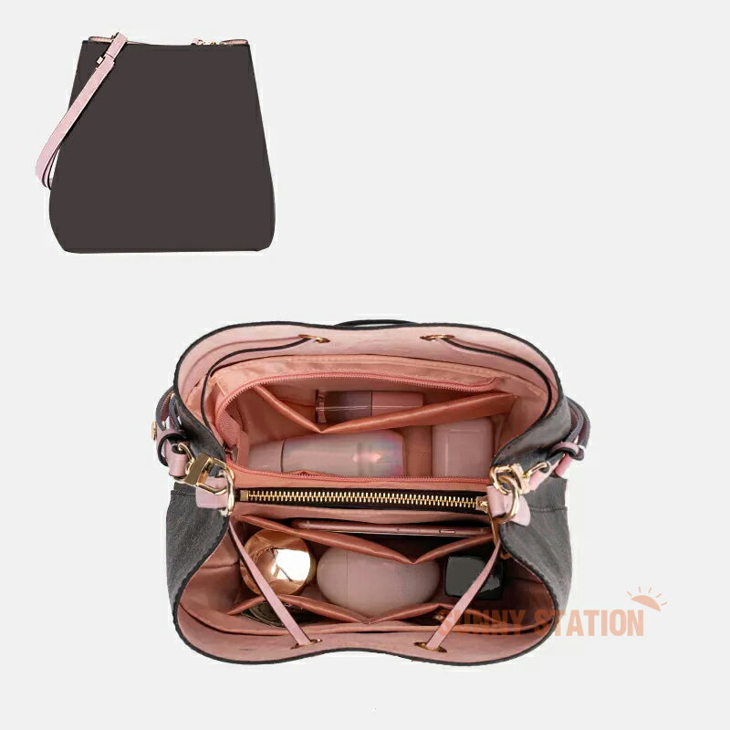 バッグインバッグ ルイヴィトン Louis Vuitton neonoe対応 軽量 自立 チャック付き 小さめ 大きめ バッグの中 整理 整頓 通勤 旅行バッグ