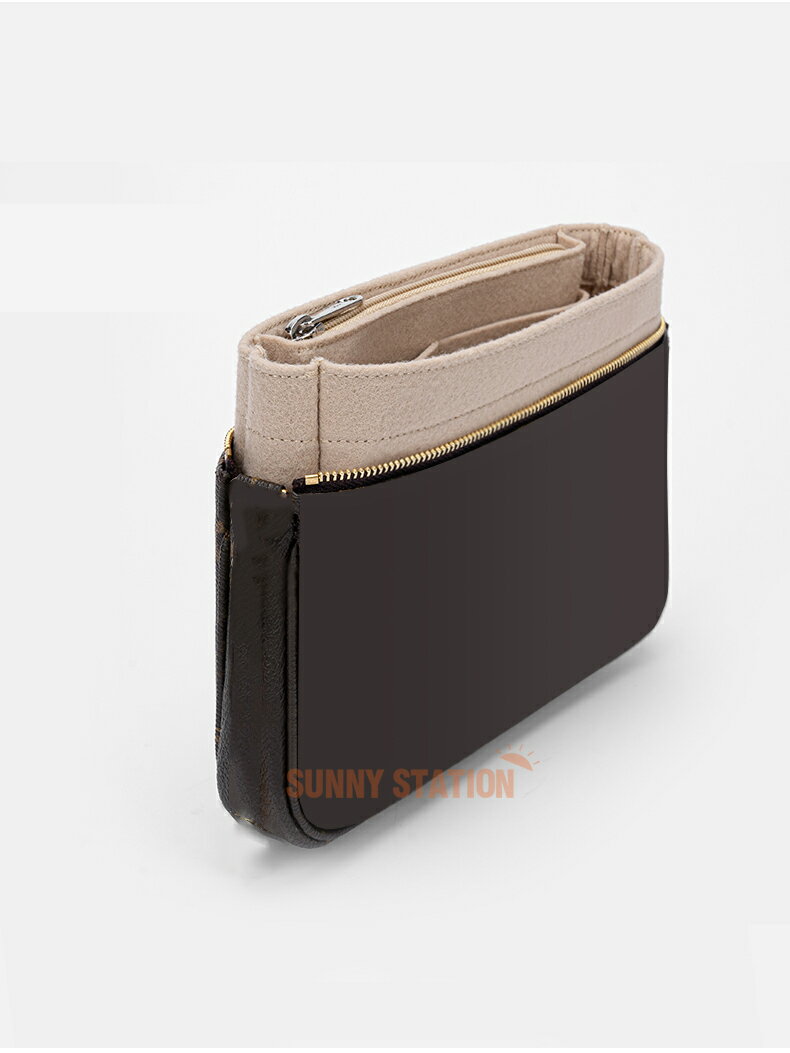 バッグインバッグ ルイヴィトン Louis Vuitton DAMIER AZUR対応 軽量 自立 インナーバッグ チャック付き 小さめ 大きめ バッグの中 整理 整頓 通勤 旅行バッグ バッグ 内部 底 汚れ防止 PaBin