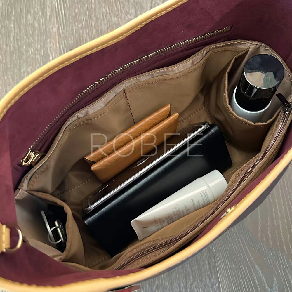バッグインバッグ LV Carryall対応 ナイロン軽量 自立 インナーバッグ チャック付き 小さめ 大きめ バッグの中 整理 整頓 通勤 旅行バッグ 防水 水洗可能 バッグ 内部 底 汚れ防止 ROBEE sunnystation-10004230 Sunny Station サンプル画像3