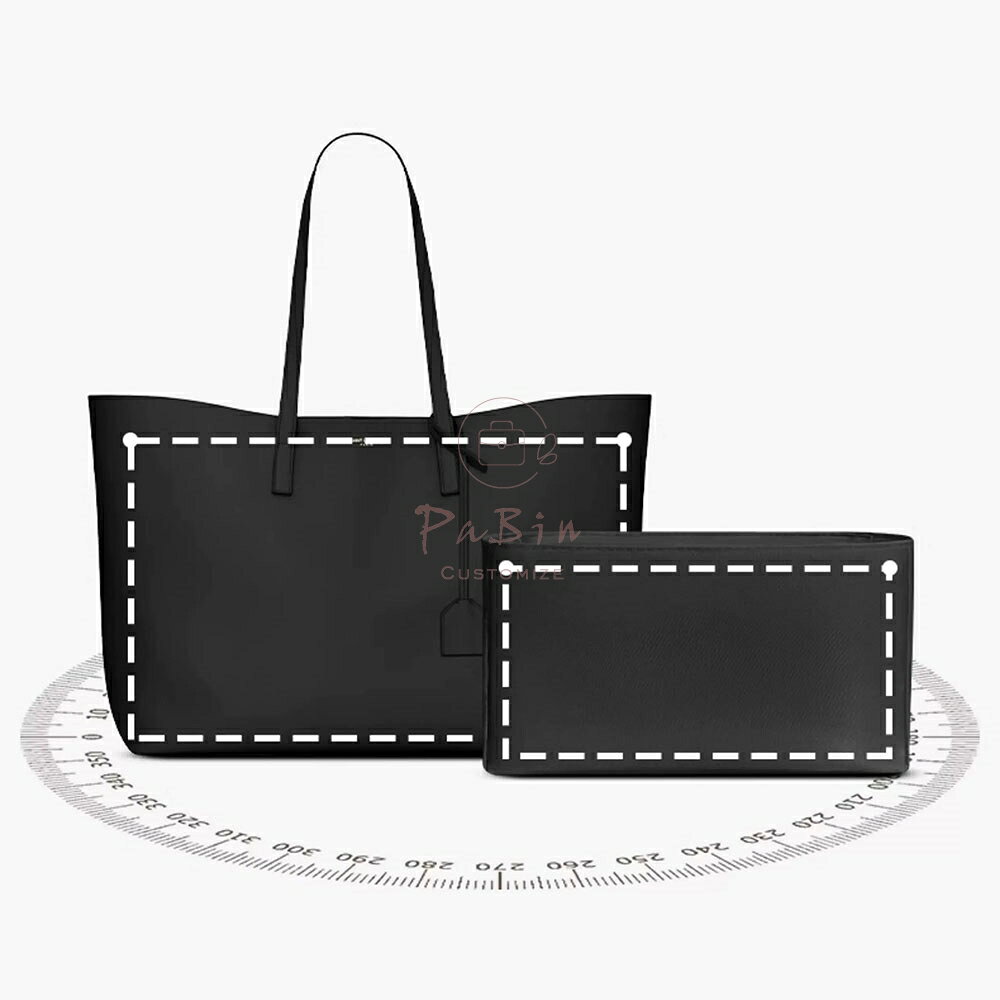 バッグインバッグ イヴ サンローラン ショッピング トートバッグ対応 YSL shopping Saint tote対応 ナイロン 軽量 自立 インナーバッグ チャック付き 小さめ 大きめ バッグの中 整理 整頓 通勤 旅行バッグ 防水 水洗可能 PaBin sunnystation-10006287 Sunny Station サンプル画像3