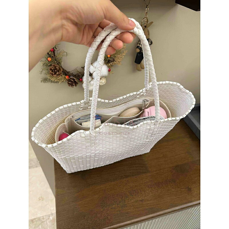 バッグインバッグ Muji対応 バスケットバッグ カゴバッグ対応 自立 軽い インナーバッグ レディース フェルト素材 ツールボックス 仕切り 大容量 収納バッグ マザーズバッグ マルチポケット 母の日 バッグ 内部 底 汚れ防止 PaBin