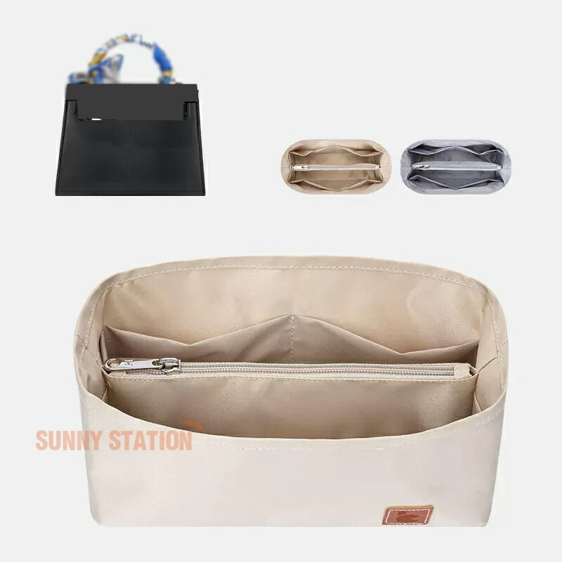 Rakuten - バッグインバッグ エルメス Hermes Kelly対応 軽量 自立 インナーバッグ チャック付き 小さめ 大きめ バッグの中 整理 整頓 通勤 旅行バッグ バッグ 内部 底 汚れ防止 PaBin