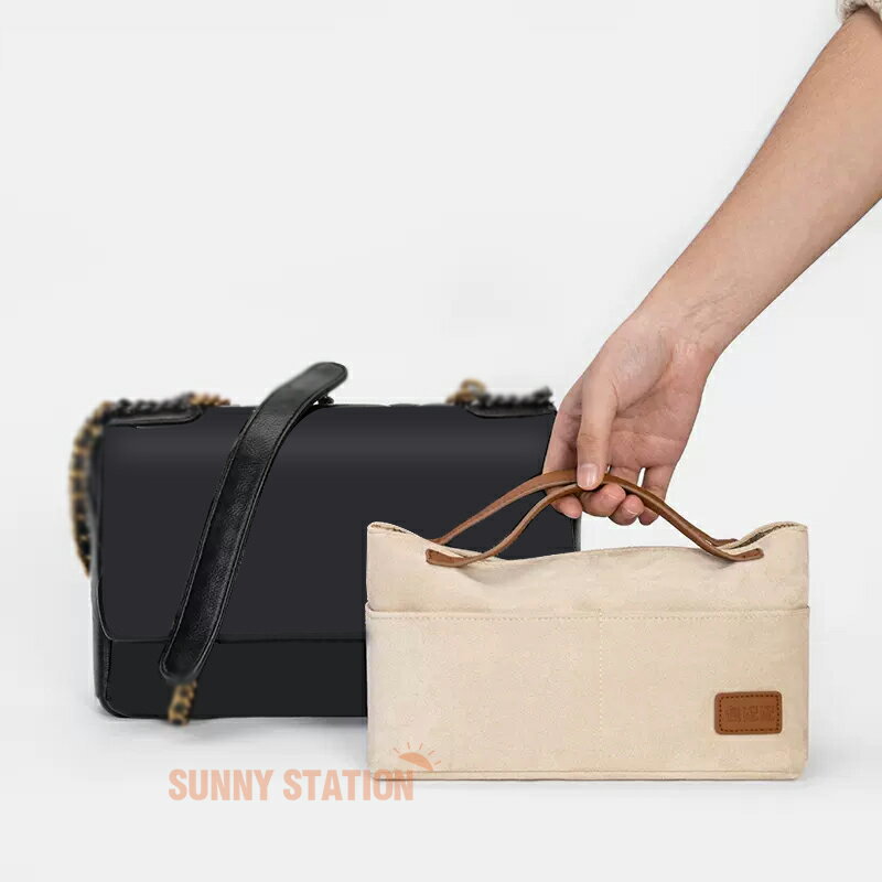 バッグインバッグ シャネル Chanel 対応 軽量 自立 インナーバッグ チャック付き 小さめ 大きめ バッグ..