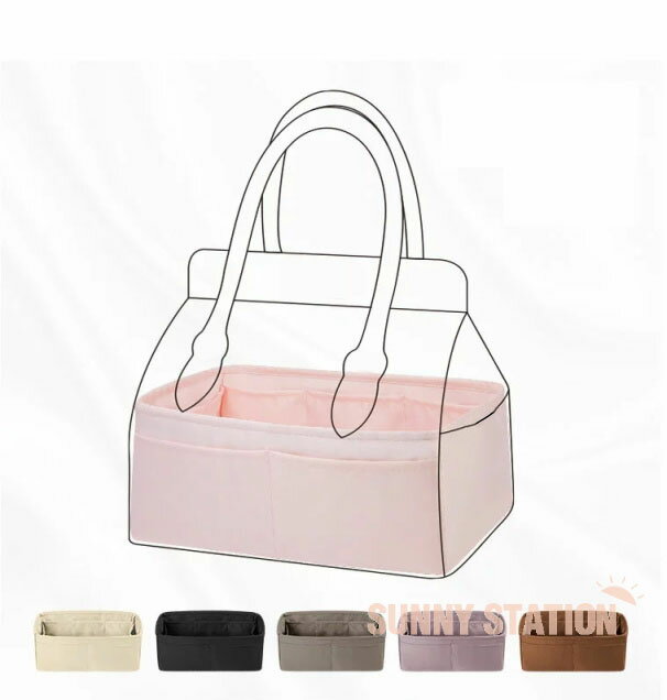 バッグインナーバッグ　バッグインバッグ　インナーバッグ　高級絹　高級サテン　トートバッグ用Hermes..