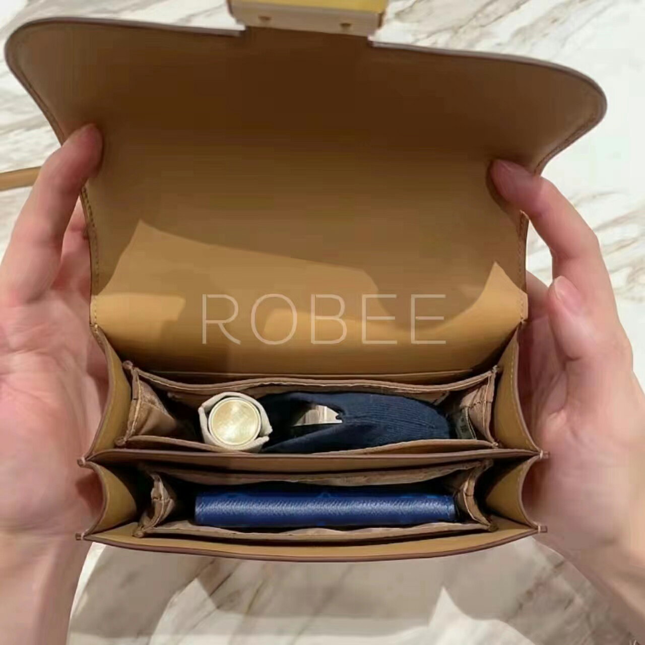 バッグインバッグ エルメス Hermes constance19/24対応 ナイロン 軽量 自立 インナ...