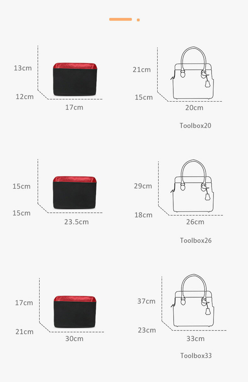 全25色 バッグインバッグ エルメス対応 Hermes Toolbox対応 ナイロン 軽量 自立 イ...