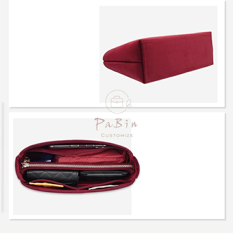 バッグインバッグ LOUIS VUITTON carryall対応 ルイヴィトン キャリーオール BB/NM PM/NM MM対応 フェルト/スエード調素材 軽量 自立 インナーバッグ 大容量 チャック付き 小さめ 大きめ バッグの中 整理 整頓 通勤 旅行バッグ PaBin sunnystation-10006458 Sunny Station サンプル画像3