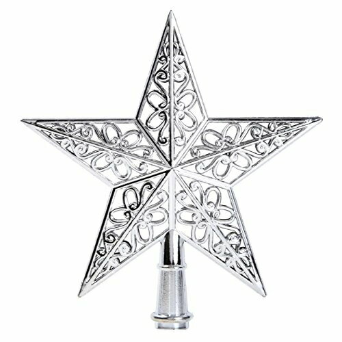 クリスマスツリー ツリートップ 20cm 星の飾り スター クリスマス 飾り ツリー飾り 装飾品 デコレーション メリークリスマス豪華感 おしゃれ シルバー/ゴールド