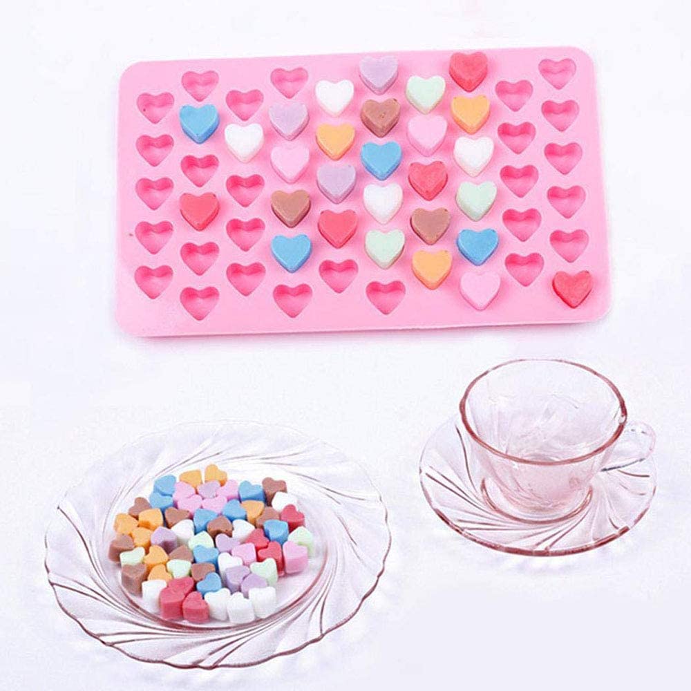 5個セット お菓子型 製氷皿 小粒 グミ作り アイスを作り ハート型 キャンディーモールド 1.3*1.3cmサイズを55個分 氷かわい 3