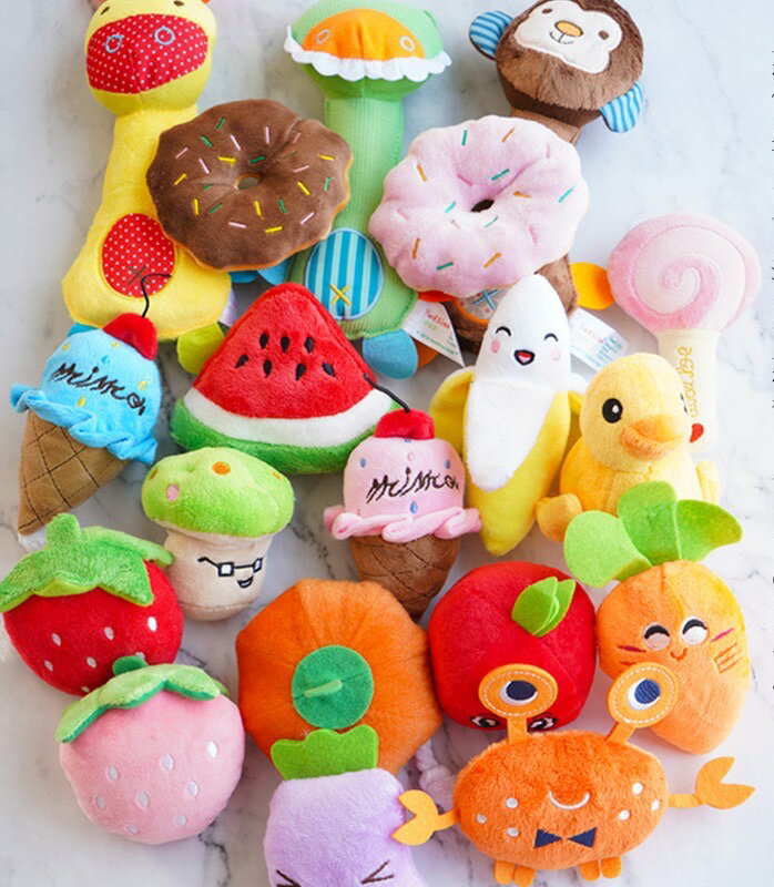 10点セット 犬おもちゃ 音が鳴る ぬいぐるみ 犬用おもちゃ 犬噛むおもちゃ 綿布 丈夫 耐久性 清潔 歯磨き 子犬/小型犬(タイプはランダム出荷)