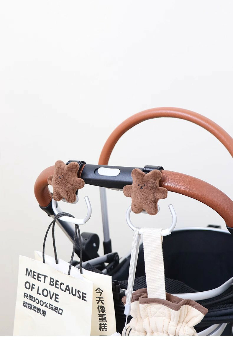 ベビーカー フック 車用 収納フック 滑り止め 面ファスナー式 荷物フック 装着簡単...