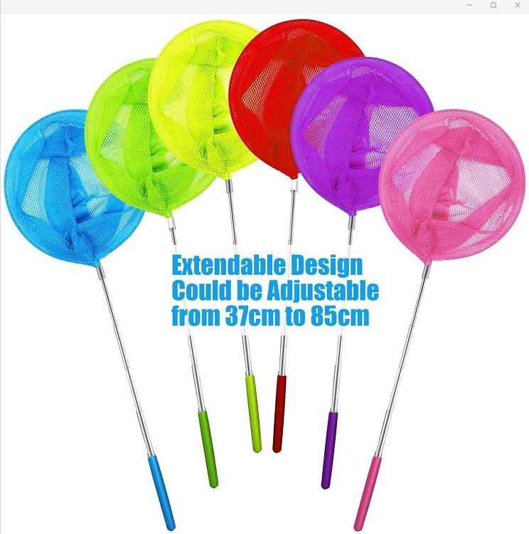 ＼半額&P2倍★楽天スーパーSALE／3個セット 虫取り網 伸縮式 昆虫ネット 水陸両用網 魚取り 昆虫採集 おもちゃ 軽量 子供 夏休み 虫取りあみ（色はランダムで発送）