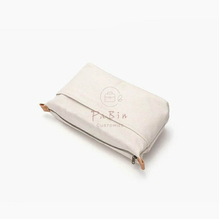 キャンバスポーチ 収納バッグ キャンバス 軽量 無地 バッグインバッグ インナーバッグ レディース 韓国..