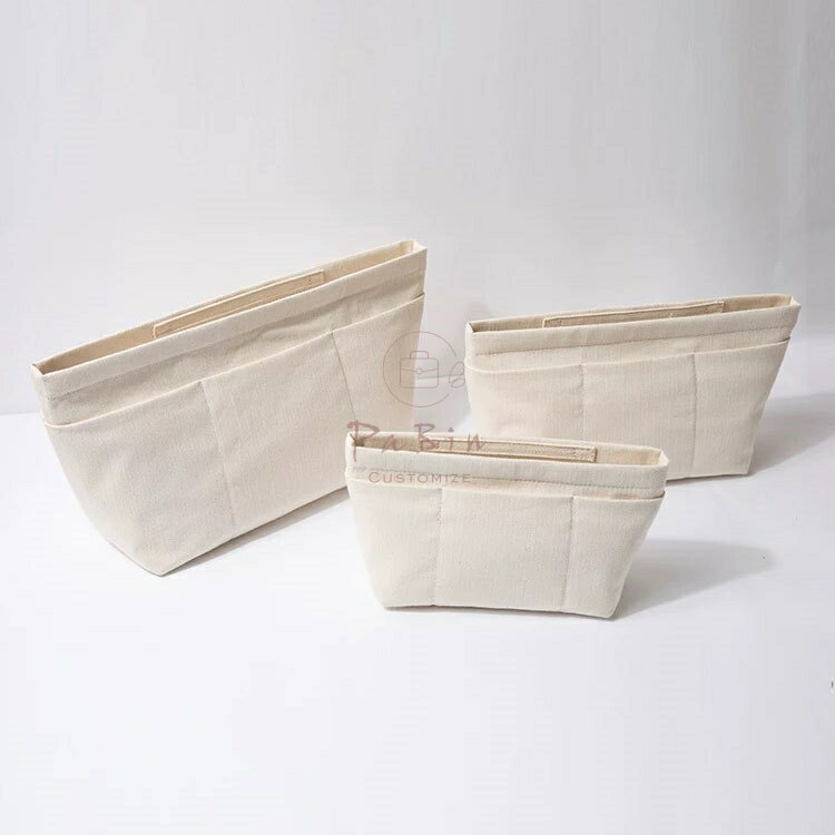 樂天商城 - キャンバスポーチ 収納バッグ キャンバス 軽量 無地 バッグインバッグ インナーバッグ レディース 韓国風 シンプル 小物収納 整理 人気 小さめ 防塵袋 小物入れ マルチポケット 内部 底 汚れ防止 PaBin