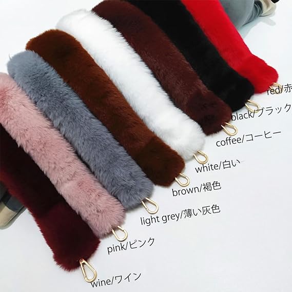 樂天商城 - ファーハンドル バッグチェーン ふわふわ ショルダーストラップ 付け替え 肩掛け 斜めがけバッグ ショルダーバッグ ベルト おしゃれ レディース かわいい PaBin