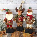 クリスマス人形 足伸び縮み クリスマス飾り サンタクロース 雪だるま トナカイ 置物 装飾 おもちゃ クリスマス雑貨 装飾品 可愛い 部屋 店舗 誕生祝 パーティー プレゼント