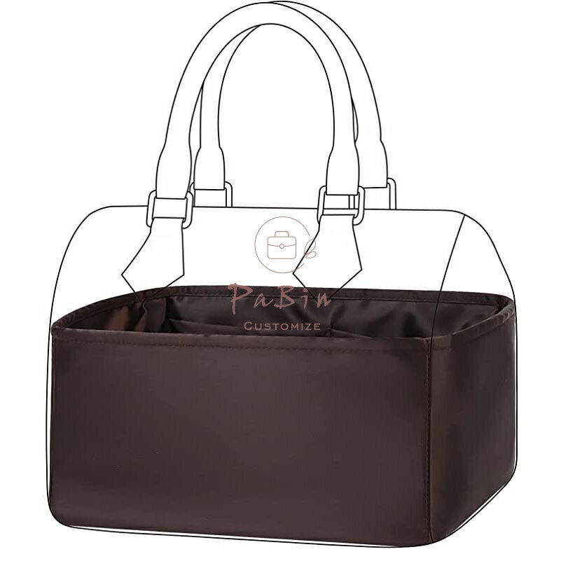 バッグインナーバッグ　バッグインバッグ　インナーバッグ　高級絹　高級サテン　トートバッグ用LV spe..