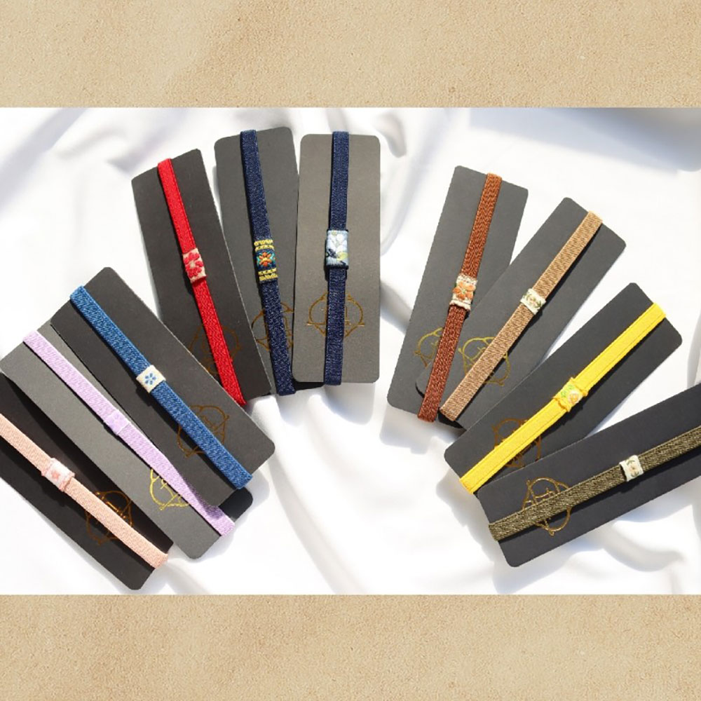 ブックバンド 手帳バンド ゴムバンド 花 ひも A5、A6サイズ対応 手作り 刺繍 両面使用可能 かわいい 女の子 手帳/ノート帳/シール帳用 バンド アクセサリー(3.0)