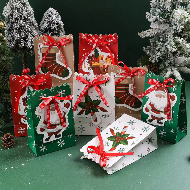 Rakuten - 10個セット　クリスマス 飾り クリスマスかわいい装飾品 クリスマスプレゼント袋　 贈り物　子供、友たちのクリスマスプレゼント 　プレゼント袋