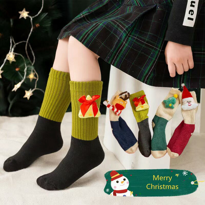 クリスマス 飾り クリスマスかわいい装飾品 クリスマス靴下 クリスマスパーティー　可愛い靴下 贈り物　子供、友たちのクリスマスプレゼント（靴下2足）