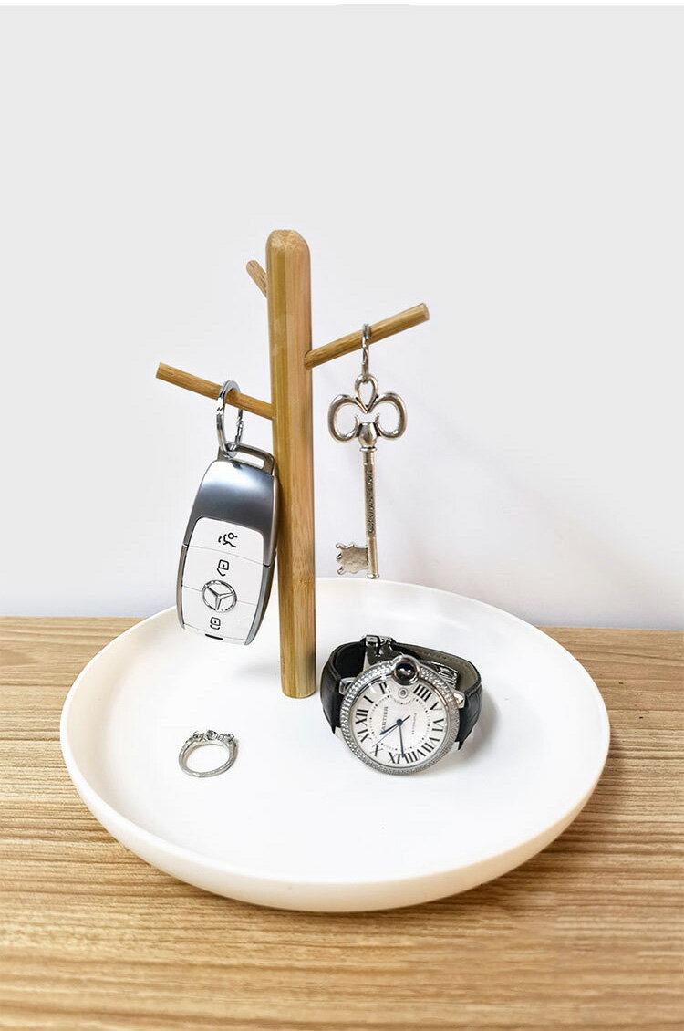 玄関収納 鍵置く 鍵ホルダー 木の枝 小物入れ アクセサリー 収納 簡単組立 キーインテリア プラスチッ..