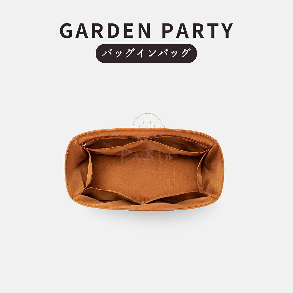 全25色 バッグインバッグ エルメス対応 Hermes Garden Party対応 ナイロン 軽量 自立 インナーバッグ チャック付き 小さめ 大きめ バッグの中 整理 整頓 通勤 旅行バッグ 防水 水洗可能 バッグ 内部 底 汚れ防止 PaBin sunnystation-10005312 Sunny Station サンプル画像2