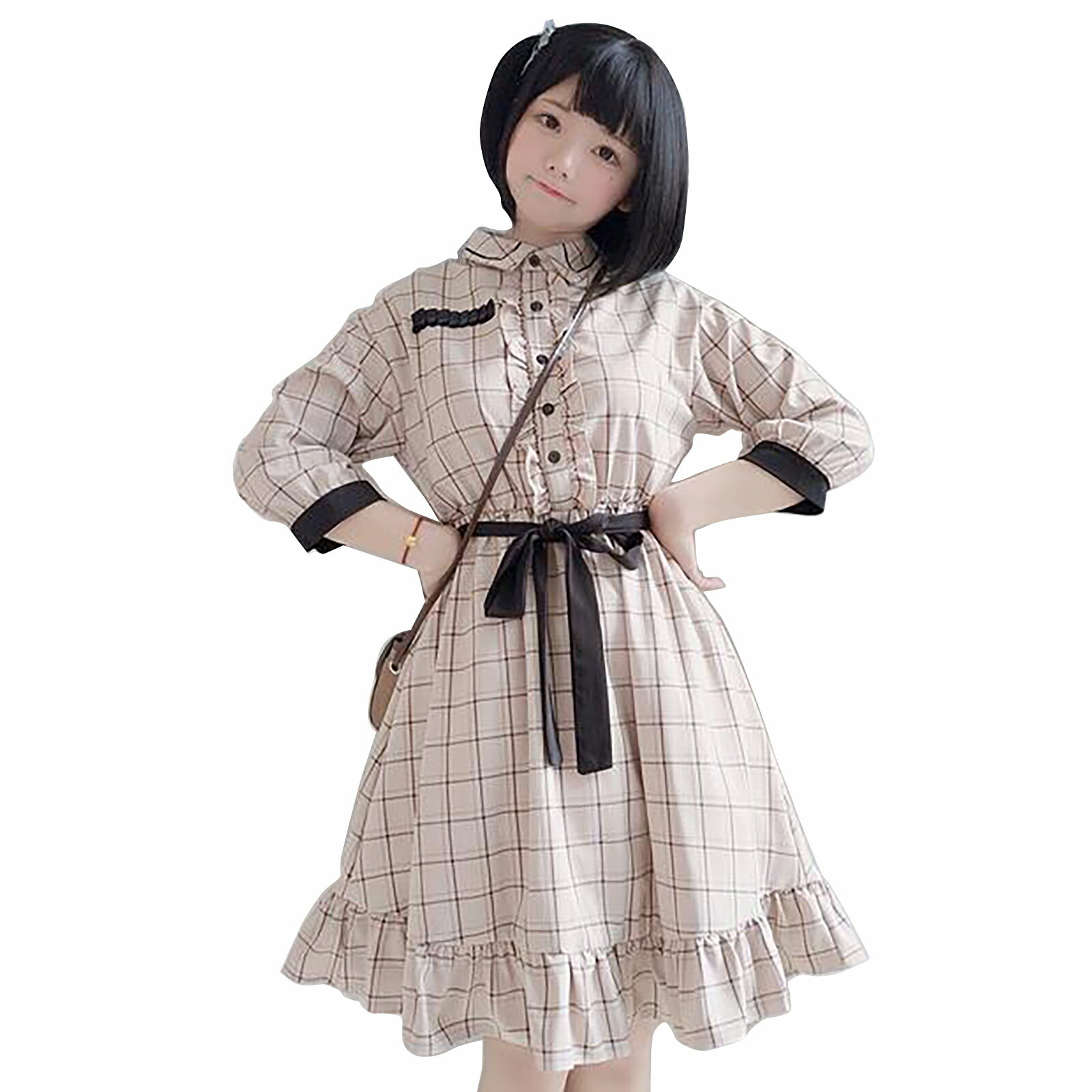 楽天市場】ロリータ ドレス(カラーブラウン)(レディース 楽天市場】ロリータ ドレス(カラーブラウン)(レディース