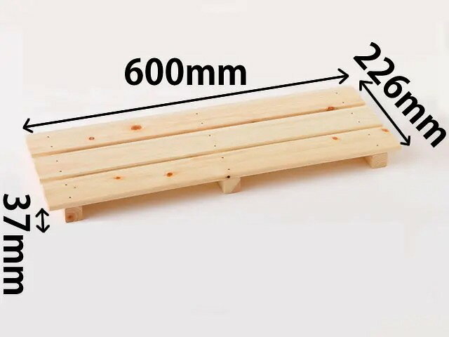ひのき 多目的 すのこ 600 3枚打 ＼キッチン・隙間に／ 国産 檜 60cm スリム 短め 隙間収納 クローゼッ..
