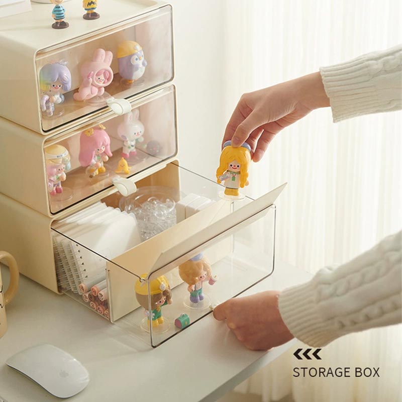 Rakuten - ＼スーパーセール限定クーポンあり／ 透明コレクションケース 卓上小型 スタッキング可能 アクリル材質 フィギュアケース 収納ボックス 防塵 防水 可愛い 展示台 収納棚