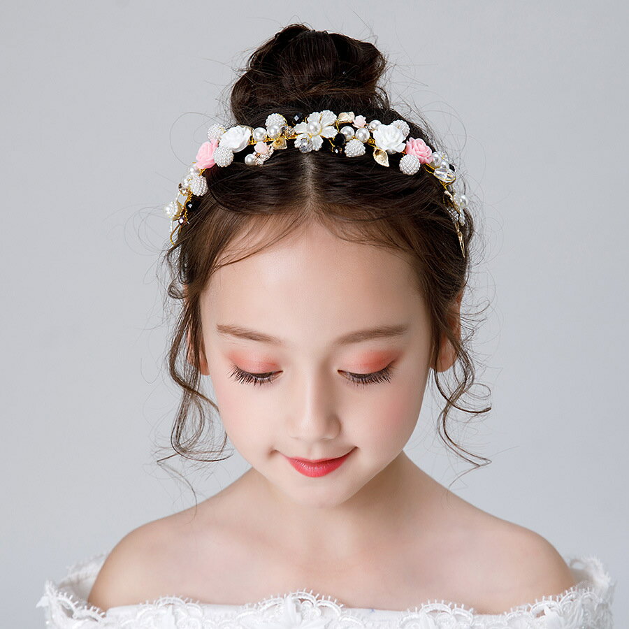 ヘアアクセサリー 子供 髪飾り キッズ ヘッドドレス ピアノ 発表会 結婚式 卒業式 誕生日 ヘアバンド ヘアピン ブライダル かんざし 花冠 フォーマル ティアラ ドレス髪飾り