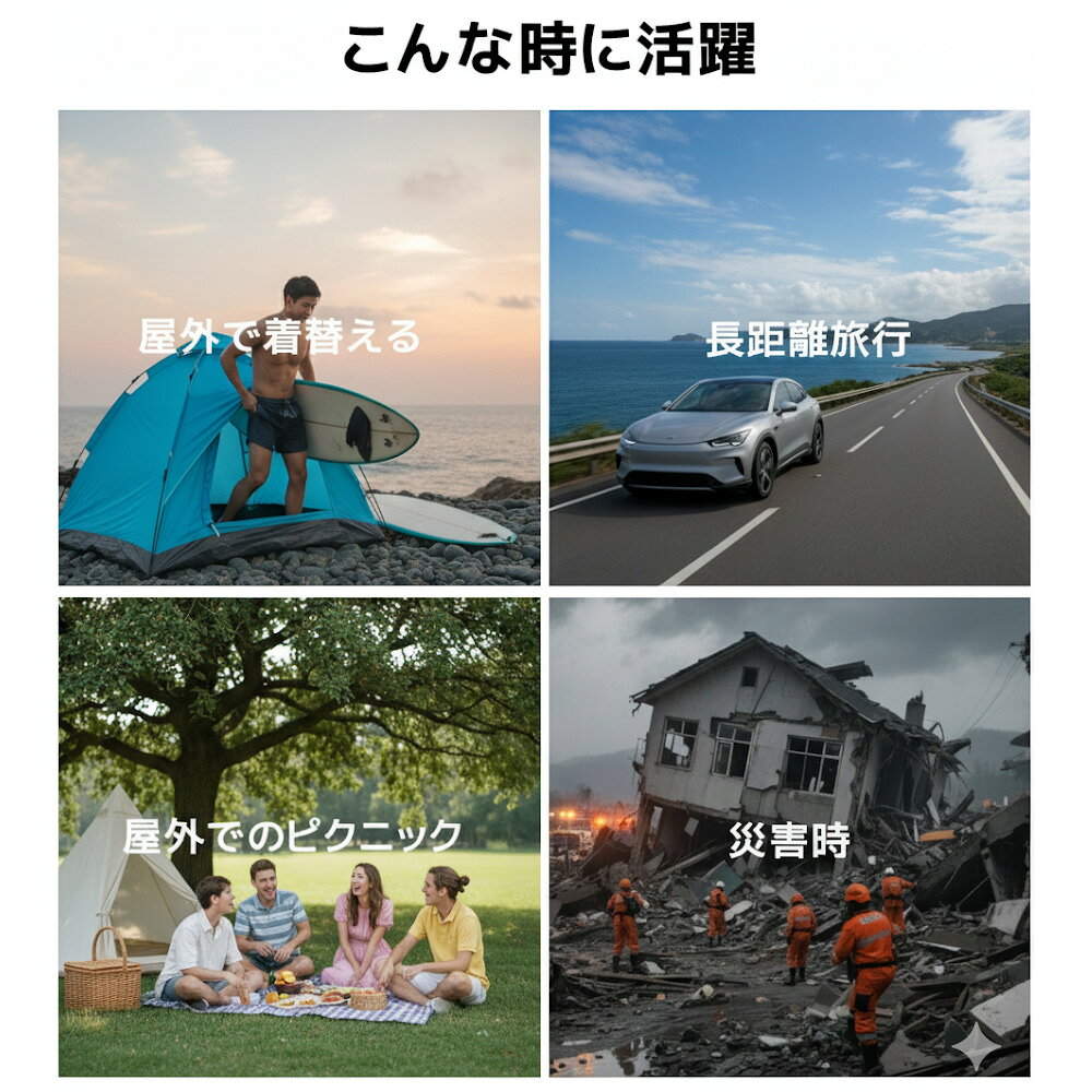 簡易トイレ テント 災害用トイレセット 折りたたみ式 凝固剤付 車中泊 非常用トイレ 携帯トイレ 介護 台風 断水 ポータブル アウトドア 防臭袋 アウトドア 用 防災 災害時 断水時 長期保存 非常用簡易トイレ sunone-10014946 SUNONE shop サンプル画像3
