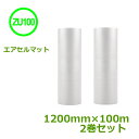 エアセルマット ZU-100 1200mm×100m 2巻セット【 エアキャップ 緩衝材 エア緩衝材 梱包用品 】【 代引不可 】【 大巻 】【 2巻 】【 送...
