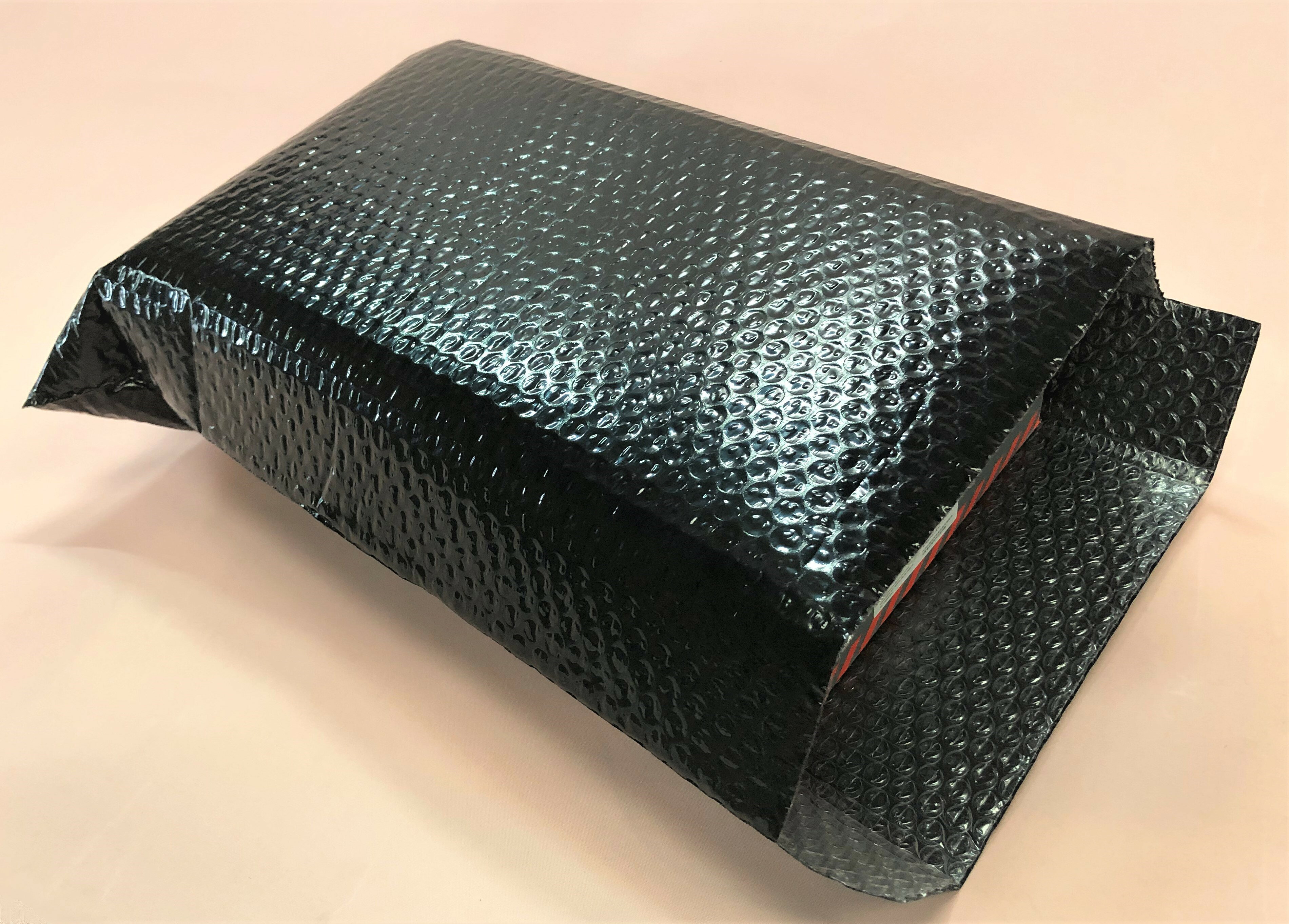 プチプチ袋　黒　d42L（360×480+40mm）1000枚【 個人様不可 】【 くつ箱　ギフトボ...
