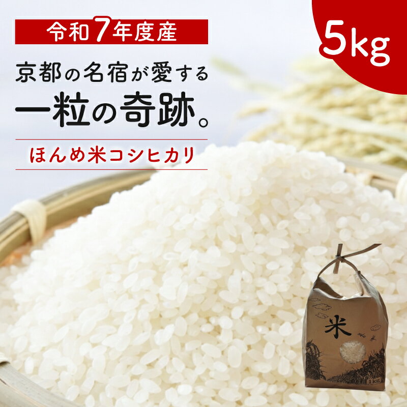 コシヒカリ 令和7年産 5kg 京都府産 送料無料 お米 農家 白米 2025年 銘柄米 米 国産 5キロ 精米 ギフト お祝い 内祝い 出産祝い 香典返し お歳暮 米寿祝い 米寿 お米ギフト ブランド米 米袋 プレゼント 祖母 敬老の日 父の日 母の日