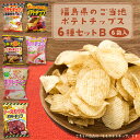 ポテトチップス 福島県のご当地ポテトチップス 6種セットB 合計6袋 ご当地 東北 福島県 会津 桃 もも フルーツ ミルク 馬刺し 喜多方 ラーメン 焼そば ソース ソースカツ丼 カツ お菓子 スナック菓子 ポテチ ポテトチップ 子供 おやつ 大容量 プレゼント ギフト 誕生日 お土産