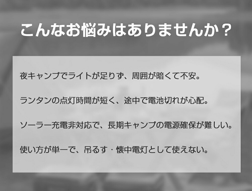 【全品半額！14日20時〜クーポン配布中】ランタン ソーラーランタン キャンプランタン 折りたたみ式 6000mAh大容量 Type-C充電 懐中電灯 高輝度 軽量 防水 電池残量表示 LED 充電式 アウトドア ライト キャンプ 登山 夜釣り 防災 停電 非常用 応急灯 夏キャンプ 水遊び sunport125-10000661 3CCartスマホケース専門店 サンプル画像2
