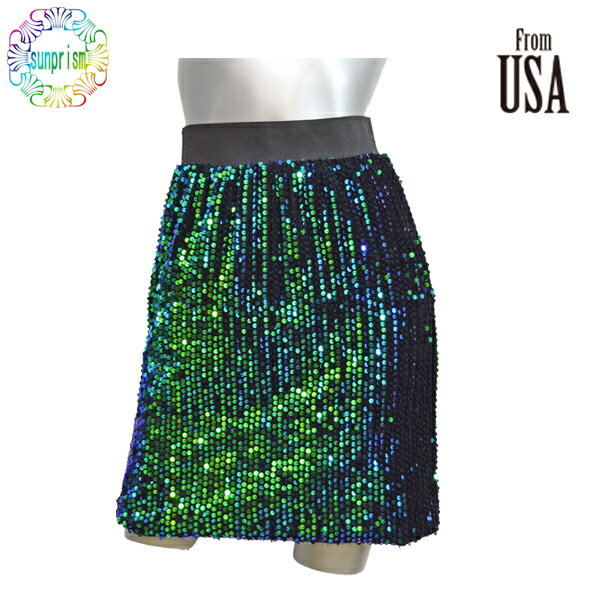 乐天商城 - 【1000円ポッキリ】Qi Yi ロサンゼルス スカートSK235 スパンコールスカート ダンススカート クラブ インポート LA ストレッチ ロサンゼルス リゾート セレブカジュアル アメリカ USA ロサンゼルス アパレル 【即日発送】