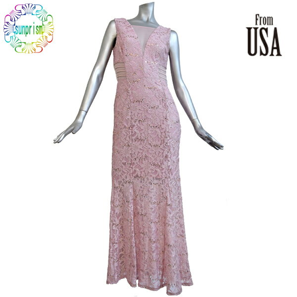 乐天商城 - Alexa B インポートロングドレス ワンピース サイズ4 レース ジャージ LA ドレス LA ワンピース ストレッチ リゾート ワンピ ロング セレブカジュアル アメリカ ロサンゼルスパーティー 演奏会 結婚式 二次会 発表会 【OUTLET】【即日発送】