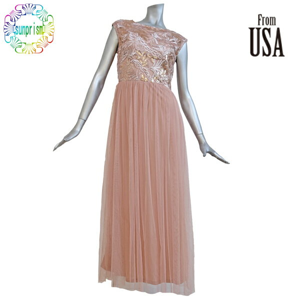 Candalite インポートロングドレスレースリボンLA ドレスLA ワンピース  