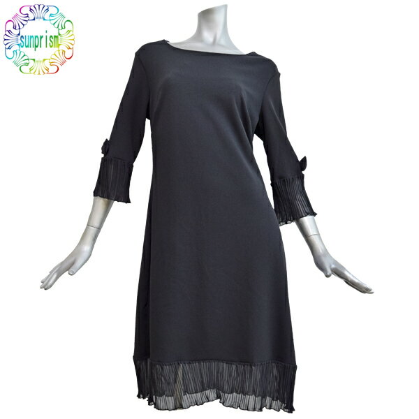 樂天商城 - GLAMOUR インポート ワンピース 無地 黒 ブラック ワンピ 裾レースデザイン ジャージ リゾート ストレッチワンピース 膝丈 セレブカジュアル アメリカ USA アメリカン ロサンゼルス インポート　個性派 個性的【即日発送】