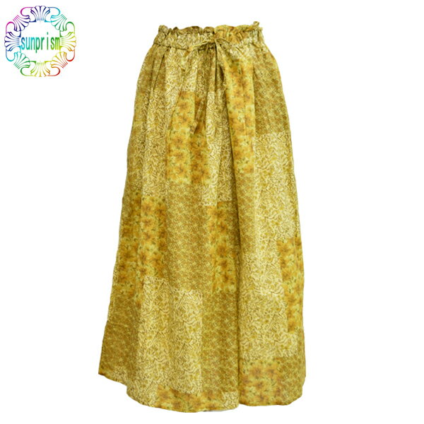 ギャザースカートSK222小花柄ス...