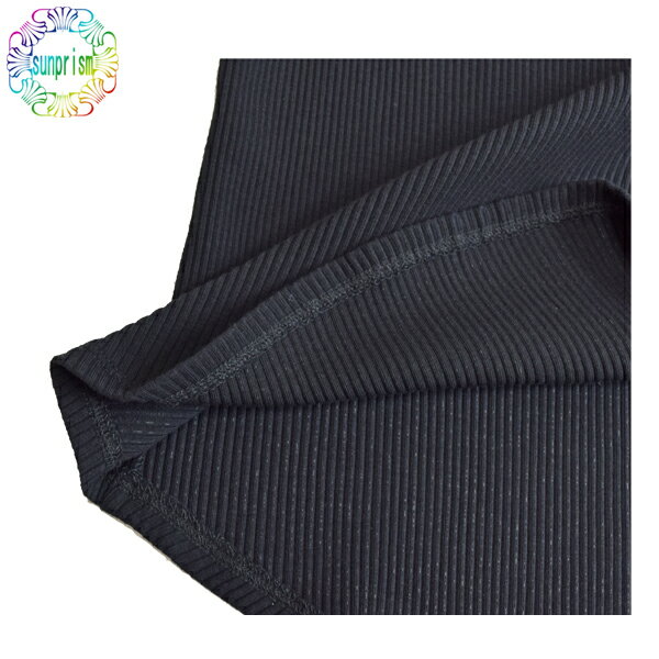 【1000円ポッキリ】【OUTLET】タンクトップ コットン91％ BOX737 ブラック ノースリーブ 春 夏 秋 サイズ2 3トップス タウンウェアー カジュアル カットソー インナー ダンス ルームウェア ヨガ フィットネス ストレッチ ネコポス対応 即日発送