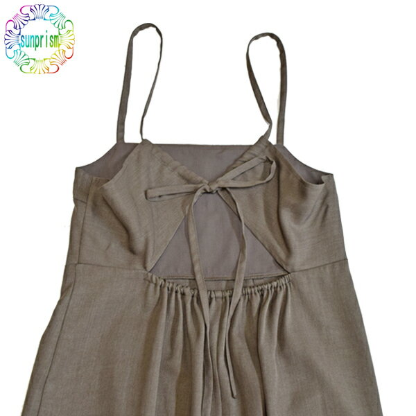 【1500円ポッキリ】【訳有り】ジャンパースカー ト タイト ジャンスカ OP477 ブラウン 後ろリボン ふんわり 体型カバー 体型隠し 大人 上品 20代30代 40代レディース ファッション 着痩せ