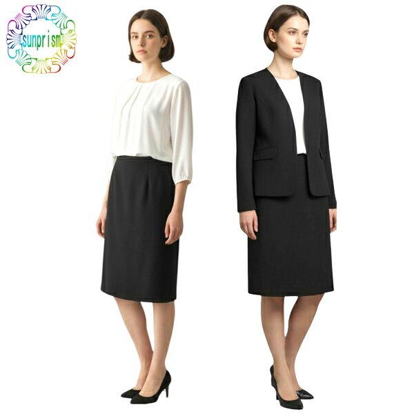 （13号のみ値下げ価格）【訳あり】2点セット スーツ ワンピース セレモニー ワンピース スーツ C410 ブラック 13号 ノーカラースーツ セレモニースーツ 入園式 入学式 卒業式 卒園式 ママスーツ