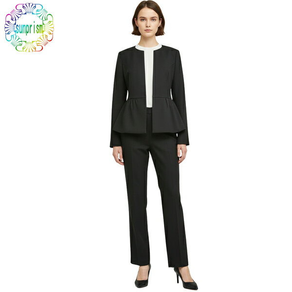 乐天商城 - 【訳あり】スーツレディース 2点セット ママ レディース ノーカラースーツ ネイビー c458 ジャケット 11号 股下68cm 卒業式 入学式お受験 卒園式 入園式 七五三 セットアップ 30代 40代セレモニー スーツ ノーカラージャケット パンツスーツ